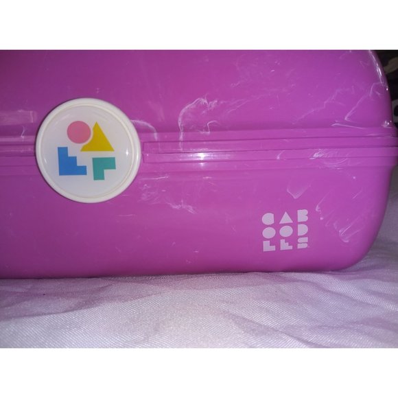 Caboodle Pink Marbled Makeup Case with Mirror Travel Case - Picture 2 of 13